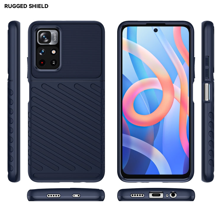 For Xiaomi Redmi Note 11 5G Thunderbolt Shockproof TPU Soft Phone Case