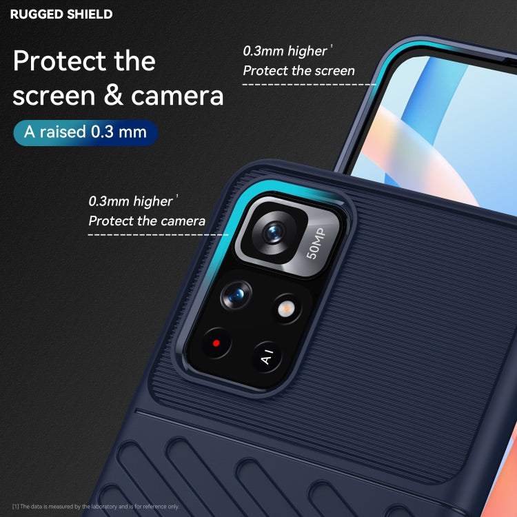 For Xiaomi Redmi Note 11 5G Thunderbolt Shockproof TPU Soft Phone Case