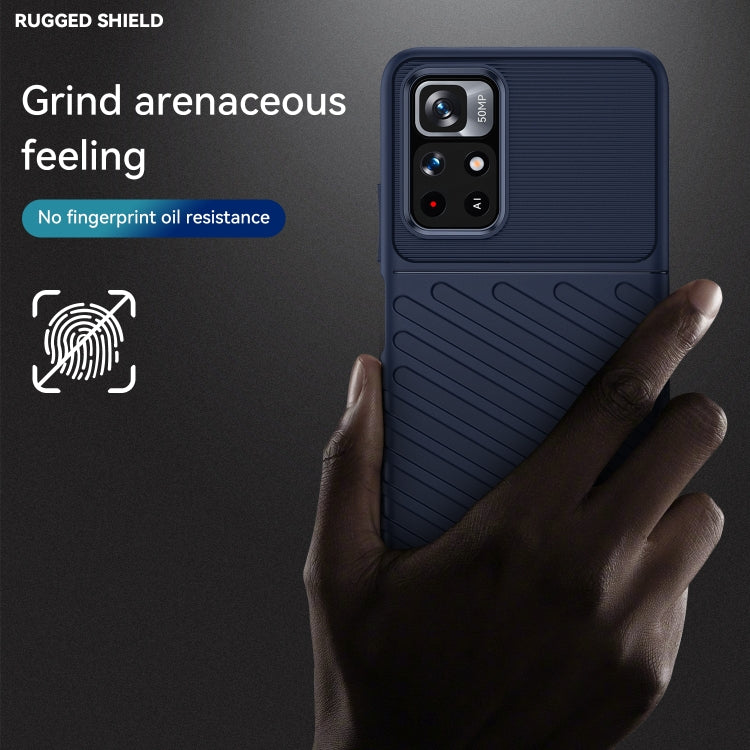 For Xiaomi Redmi Note 11 5G Thunderbolt Shockproof TPU Soft Phone Case