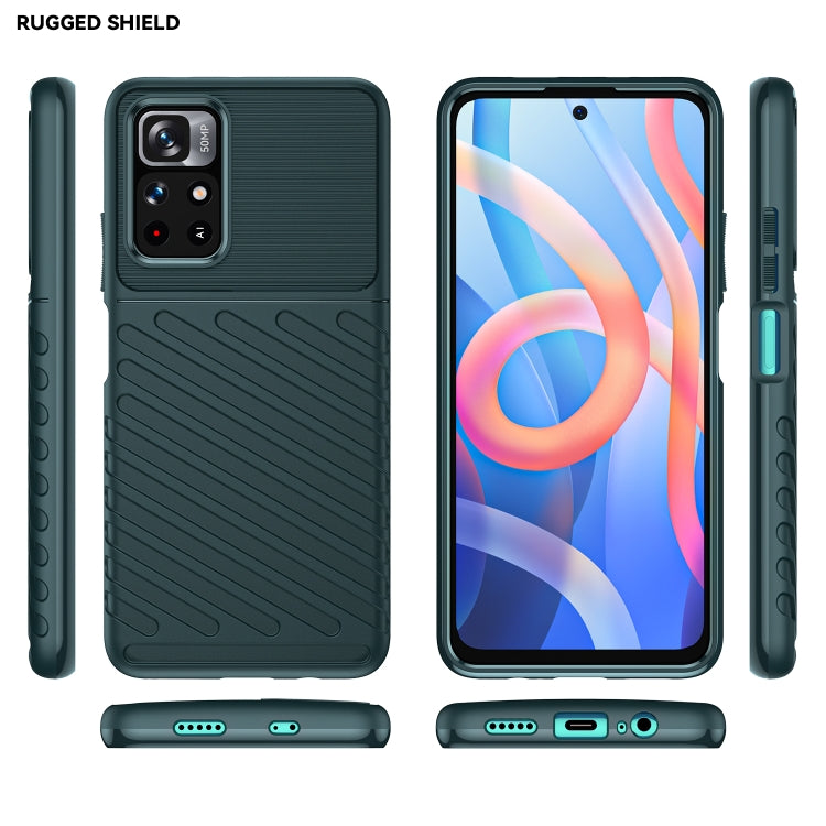 For Xiaomi Redmi Note 11 5G Thunderbolt Shockproof TPU Soft Phone Case