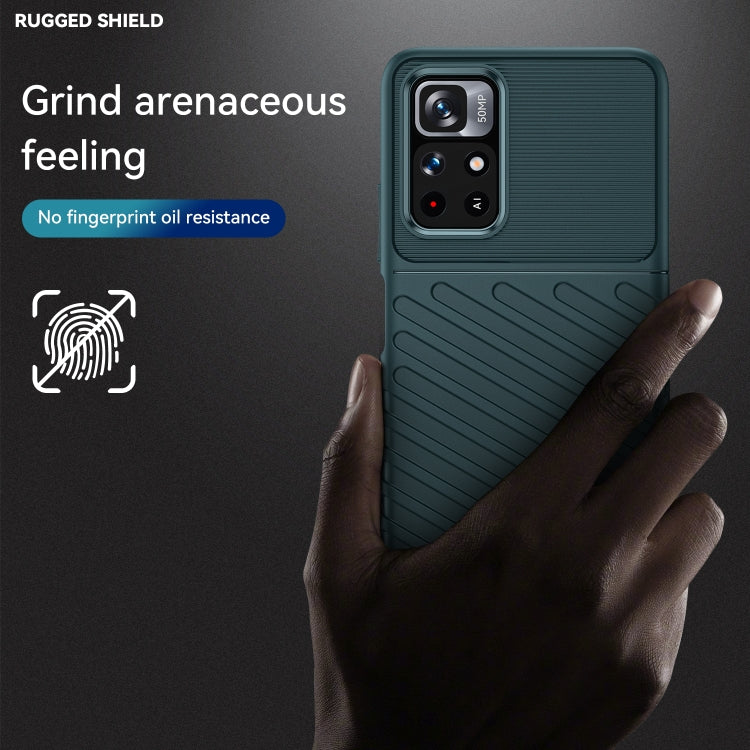 For Xiaomi Redmi Note 11 5G Thunderbolt Shockproof TPU Soft Phone Case