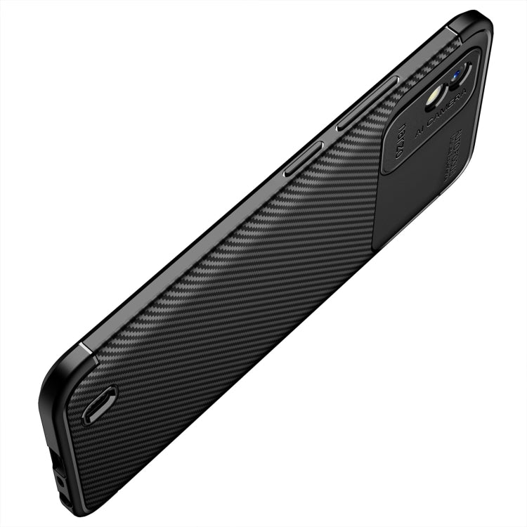 For OPPO Realme Narzo 50i Carbon Fiber Texture Shockproof TPU Phone Case