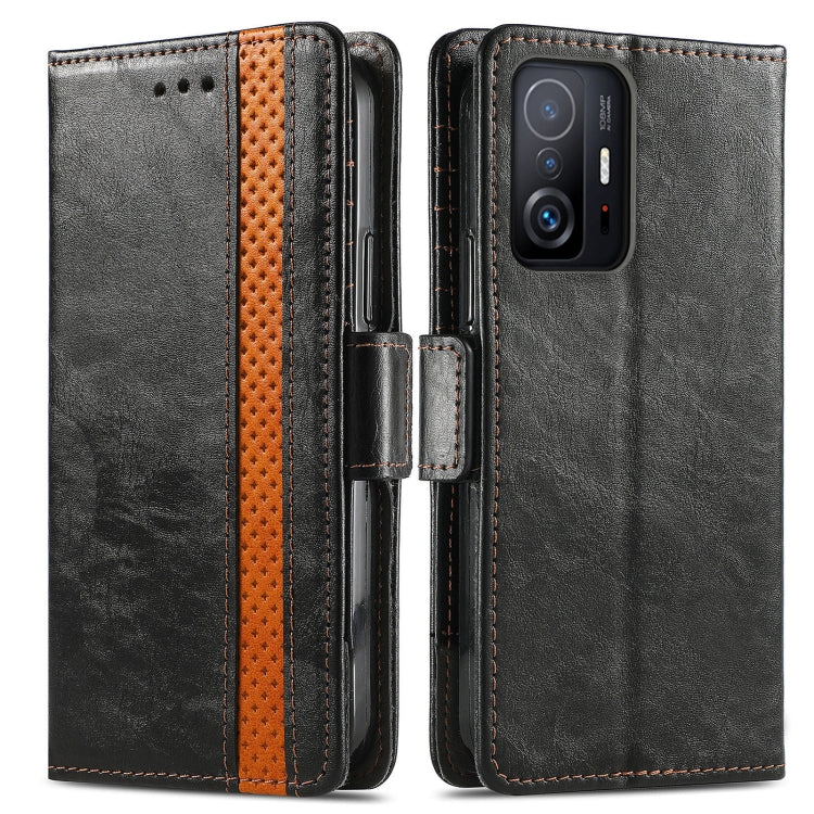 For Xiaomi 11T / 11T Pro CaseNeo Splicing Dual Magnetic Buckle Leather Case with Holder & Card Slots & Wallet