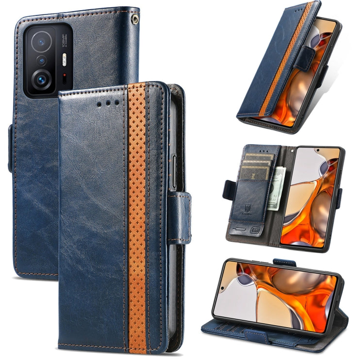 For Xiaomi 11T / 11T Pro CaseNeo Splicing Dual Magnetic Buckle Leather Case with Holder & Card Slots & Wallet