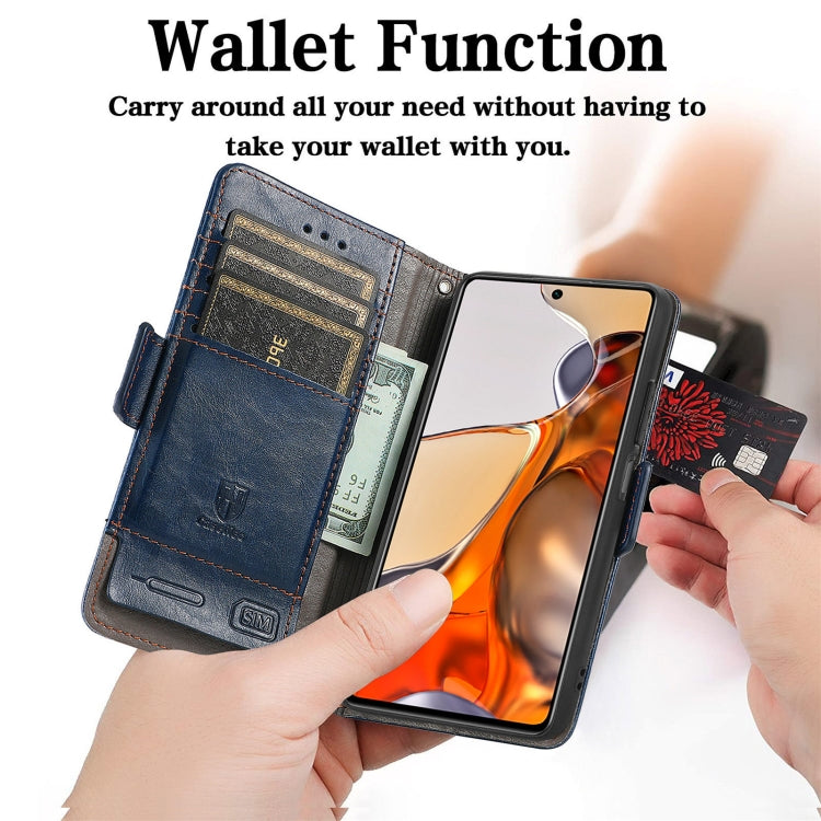 For Xiaomi 11T / 11T Pro CaseNeo Splicing Dual Magnetic Buckle Leather Case with Holder & Card Slots & Wallet