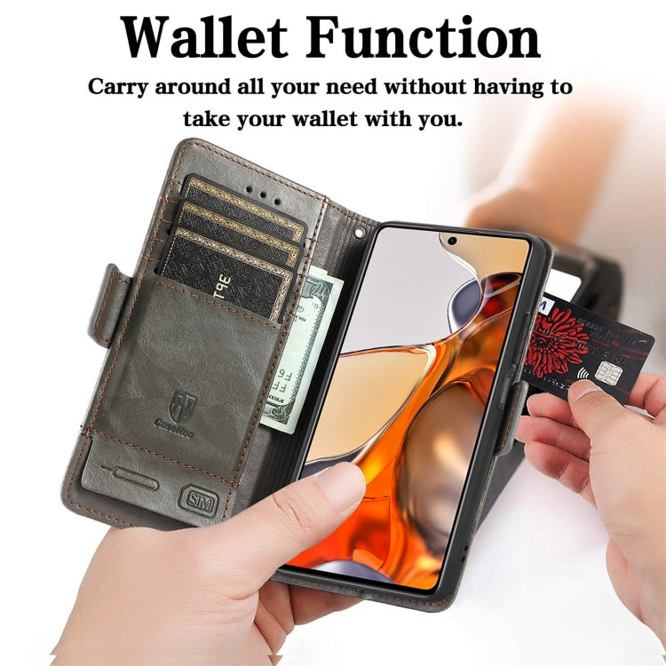 For Xiaomi 11T / 11T Pro CaseNeo Splicing Dual Magnetic Buckle Leather Case with Holder & Card Slots & Wallet