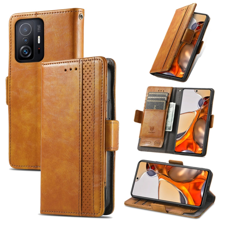 For Xiaomi 11T / 11T Pro CaseNeo Splicing Dual Magnetic Buckle Leather Case with Holder & Card Slots & Wallet