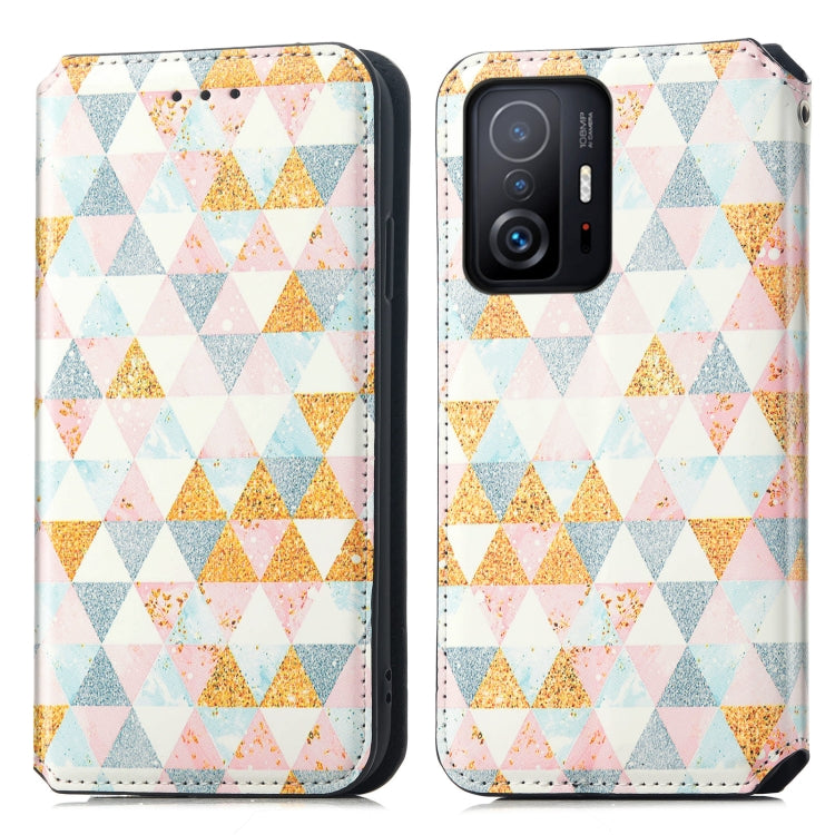 For Xiaomi 11T / 11T Pro CaseNeo Colorful Magnetic Leather Case with Holder & Card Slot & Wallet