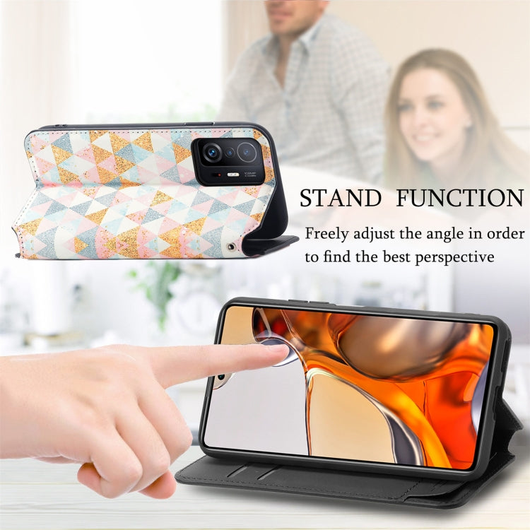 For Xiaomi 11T / 11T Pro CaseNeo Colorful Magnetic Leather Case with Holder & Card Slot & Wallet