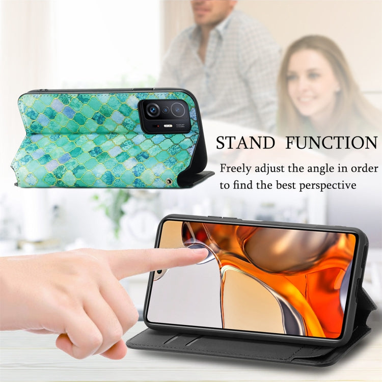 For Xiaomi 11T / 11T Pro CaseNeo Colorful Magnetic Leather Case with Holder & Card Slot & Wallet