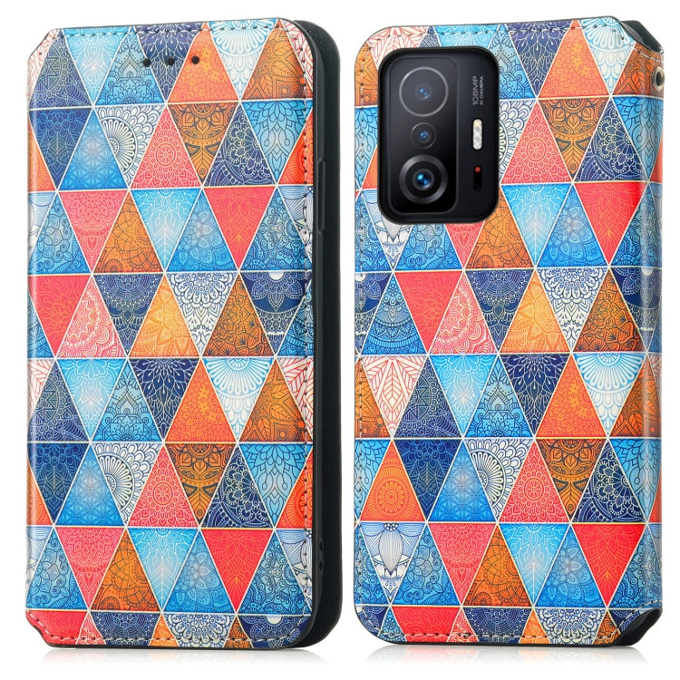 For Xiaomi 11T / 11T Pro CaseNeo Colorful Magnetic Leather Case with Holder & Card Slot & Wallet