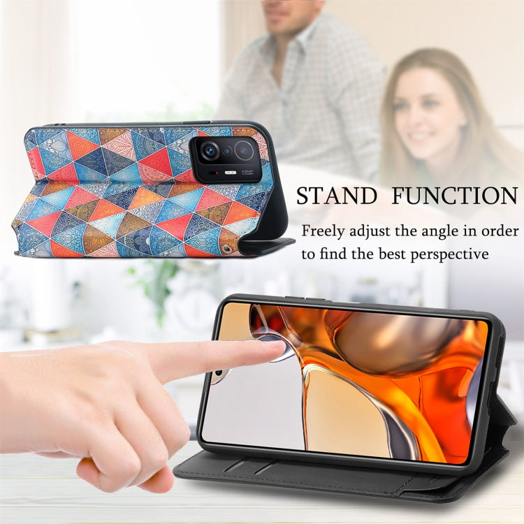 For Xiaomi 11T / 11T Pro CaseNeo Colorful Magnetic Leather Case with Holder & Card Slot & Wallet