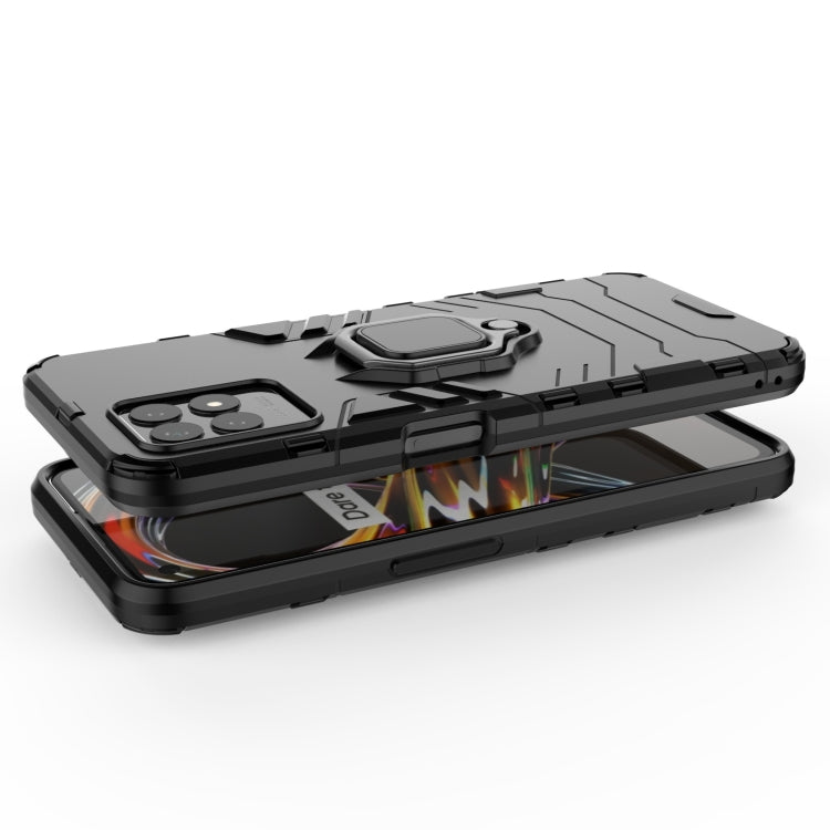 For OPPO Realme 8i Shockproof PC + TPU Phone Case with Magnetic Ring Holder