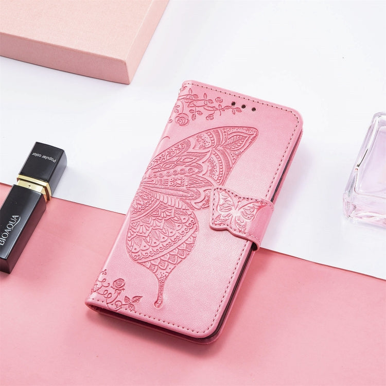 For Xiaomi Mi 11T / 11T Pro Butterfly Love Flowers Embossed Horizontal Flip Leather Case with Holder & Card Slots & Wallet & Lanyard
