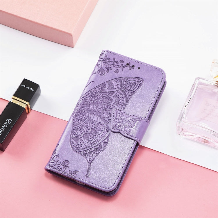 For Xiaomi Mi 11T / 11T Pro Butterfly Love Flowers Embossed Horizontal Flip Leather Case with Holder & Card Slots & Wallet & Lanyard