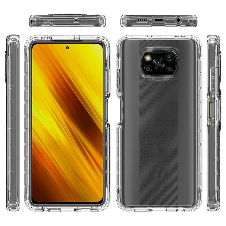 For Xiaomi Poco X3 NFC High Transparency Two-color Gradual Change PC+TPU Phone Case
