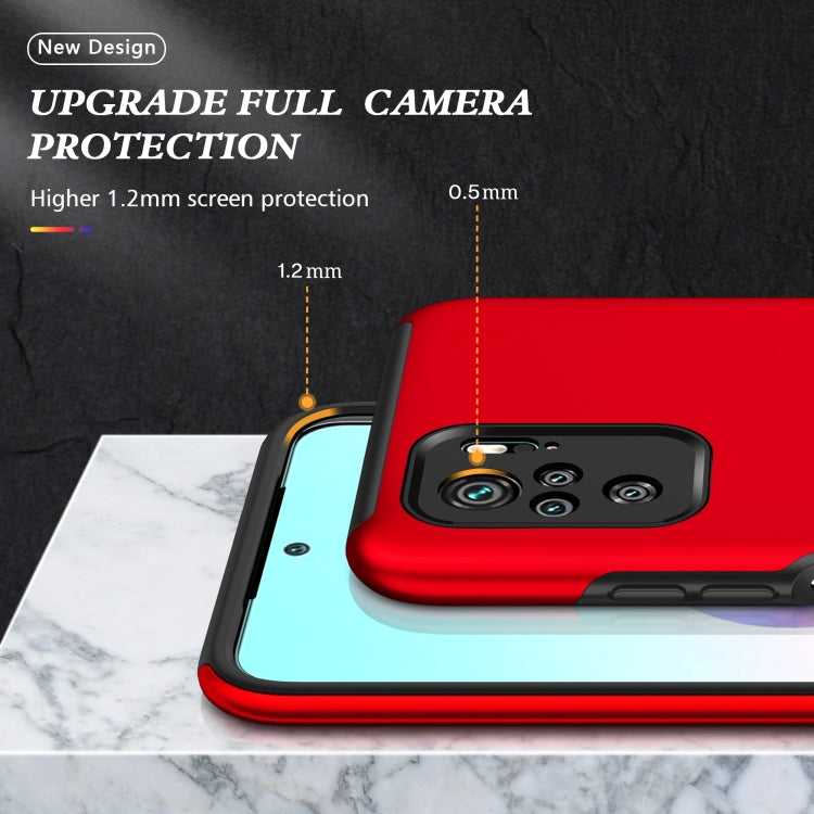 For Xiaomi Redmi Note 10 4G PC + TPU Shockproof Magnetic Phone Case with Invisible Ring Holder