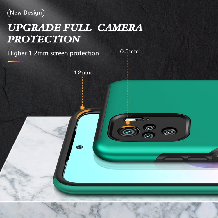 For Xiaomi Redmi Note 10 4G PC + TPU Shockproof Magnetic Phone Case with Invisible Ring Holder