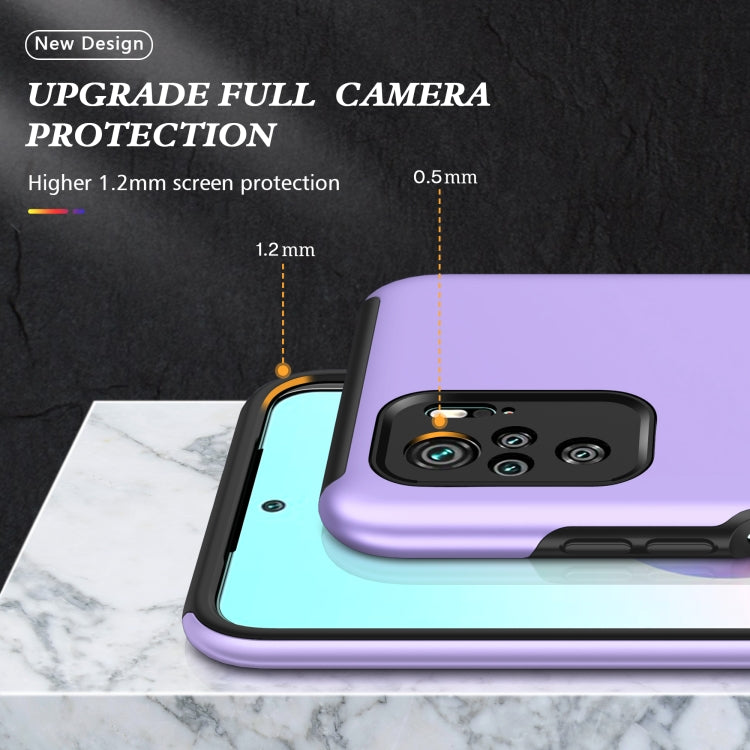 For Xiaomi Redmi Note 10 4G PC + TPU Shockproof Magnetic Phone Case with Invisible Ring Holder