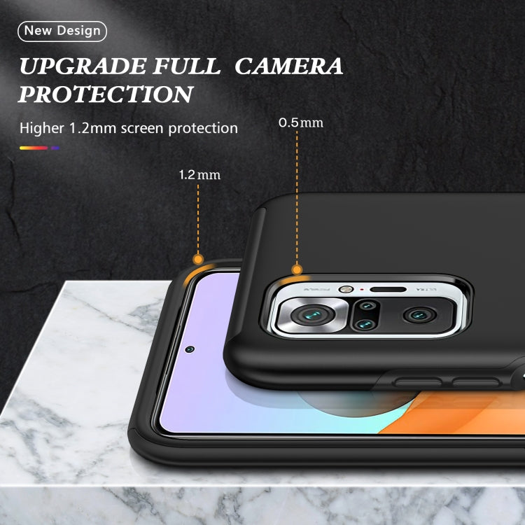 For Xiaomi Redmi Note 10 Pro PC + TPU Shockproof Magnetic Phone Case with Invisible Ring Holder