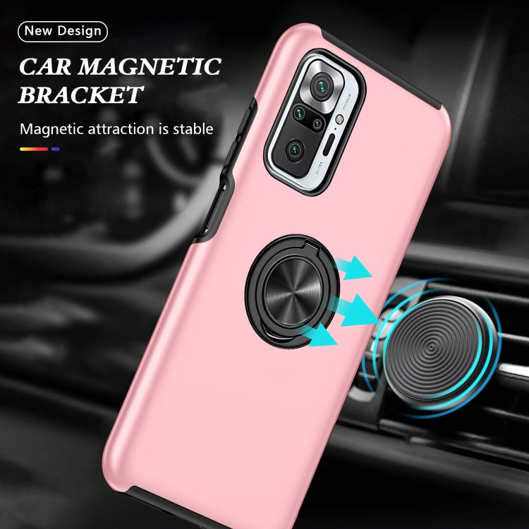 For Xiaomi Redmi Note 10 Pro PC + TPU Shockproof Magnetic Phone Case with Invisible Ring Holder