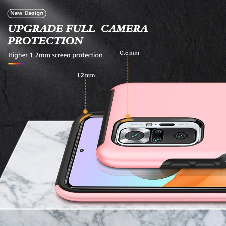 For Xiaomi Redmi Note 10 Pro PC + TPU Shockproof Magnetic Phone Case with Invisible Ring Holder