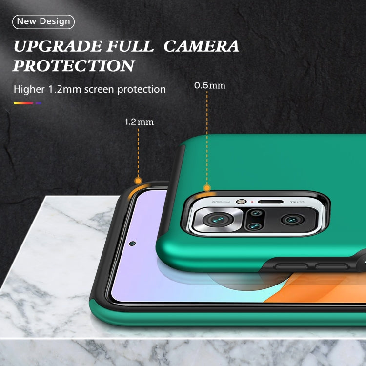 For Xiaomi Redmi Note 10 Pro PC + TPU Shockproof Magnetic Phone Case with Invisible Ring Holder