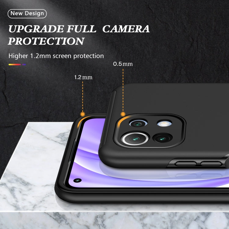 For Xiaomi Mi 11 Lite 5G PC + TPU Shockproof Magnetic Phone Case with Invisible Ring Holder