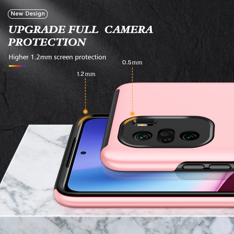 For Xiaomi Redmi K40 PC + TPU Shockproof Magnetic Phone Case with Invisible Ring Holder