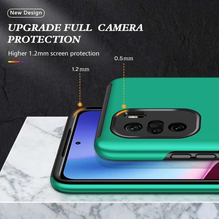 For Xiaomi Redmi K40 PC + TPU Shockproof Magnetic Phone Case with Invisible Ring Holder