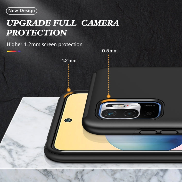For Xiaomi Redmi Note 10 5G PC + TPU Shockproof Magnetic Phone Case with Invisible Ring Holder