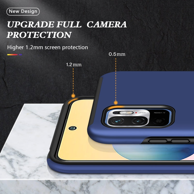 For Xiaomi Redmi Note 10 5G PC + TPU Shockproof Magnetic Phone Case with Invisible Ring Holder