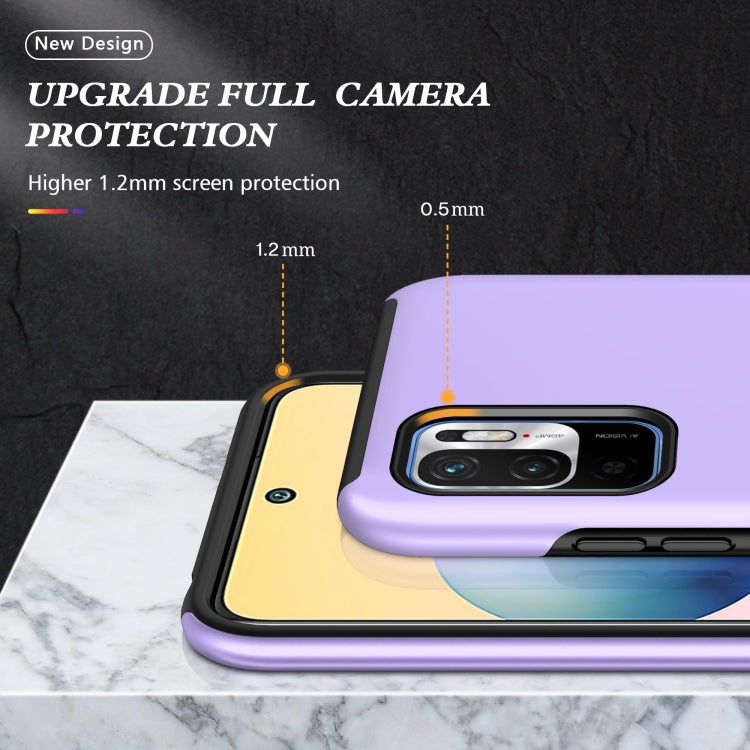 For Xiaomi Redmi Note 10 5G PC + TPU Shockproof Magnetic Phone Case with Invisible Ring Holder