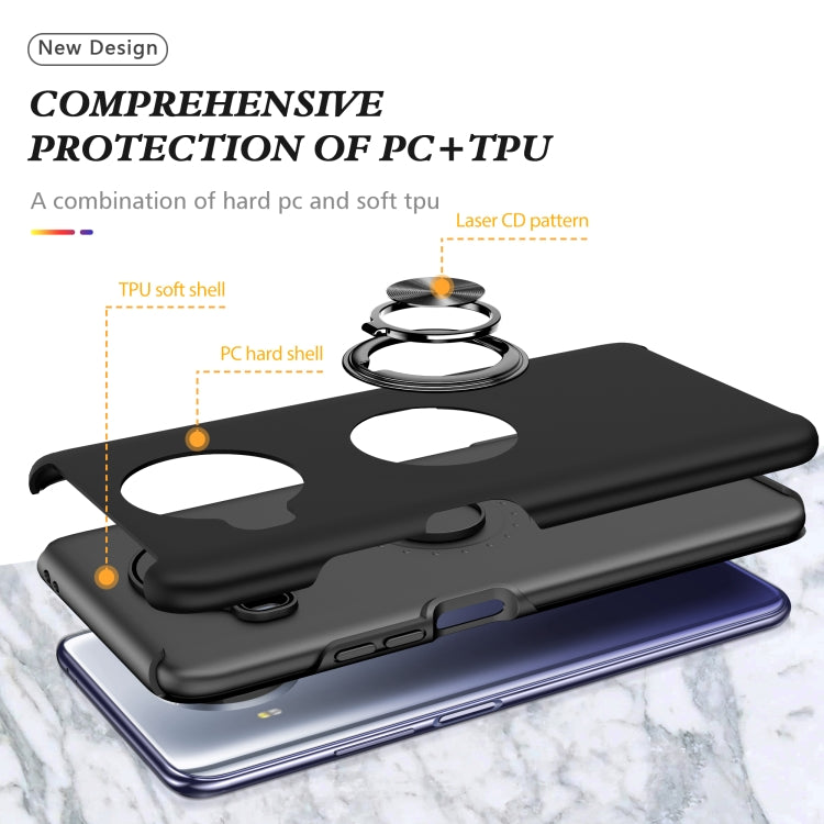 For Xiaomi Mi 10T Lite 5G PC + TPU Shockproof Magnetic Phone Case with Invisible Ring Holder