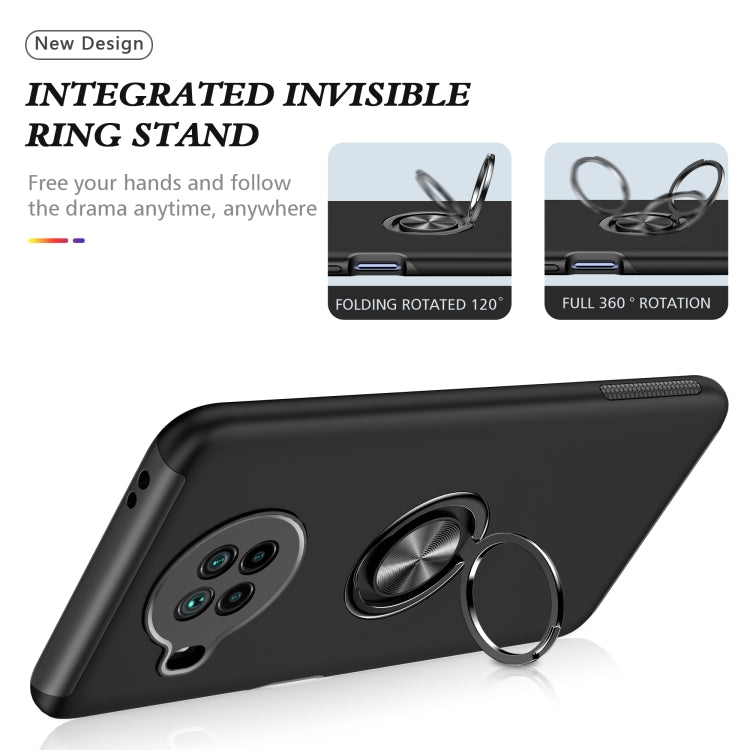 For Xiaomi Mi 10T Lite 5G PC + TPU Shockproof Magnetic Phone Case with Invisible Ring Holder