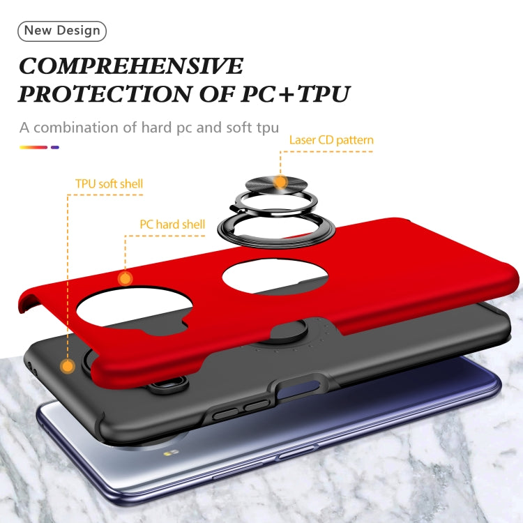 For Xiaomi Mi 10T Lite 5G PC + TPU Shockproof Magnetic Phone Case with Invisible Ring Holder
