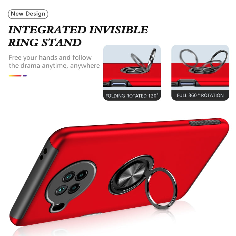 For Xiaomi Mi 10T Lite 5G PC + TPU Shockproof Magnetic Phone Case with Invisible Ring Holder
