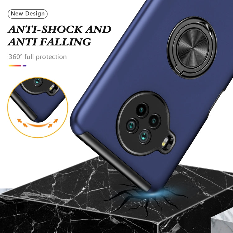For Xiaomi Mi 10T Lite 5G PC + TPU Shockproof Magnetic Phone Case with Invisible Ring Holder