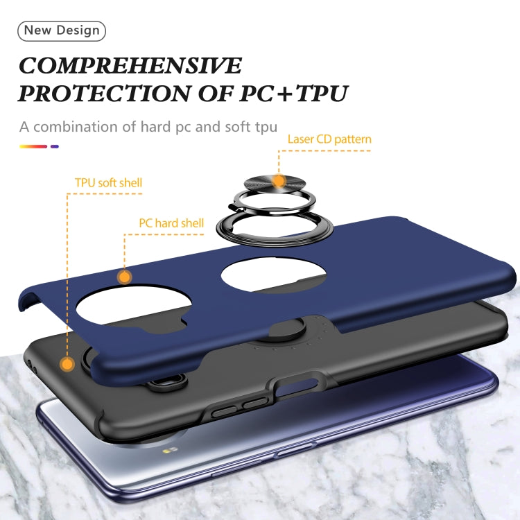 For Xiaomi Mi 10T Lite 5G PC + TPU Shockproof Magnetic Phone Case with Invisible Ring Holder