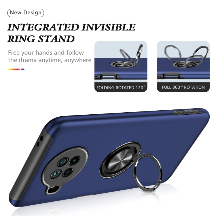 For Xiaomi Mi 10T Lite 5G PC + TPU Shockproof Magnetic Phone Case with Invisible Ring Holder