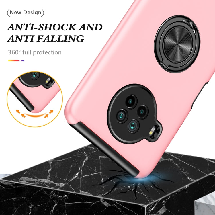 For Xiaomi Mi 10T Lite 5G PC + TPU Shockproof Magnetic Phone Case with Invisible Ring Holder