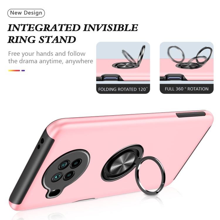 For Xiaomi Mi 10T Lite 5G PC + TPU Shockproof Magnetic Phone Case with Invisible Ring Holder