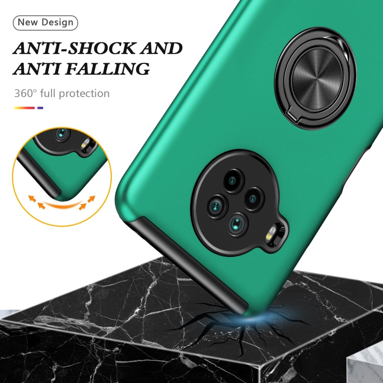 For Xiaomi Mi 10T Lite 5G PC + TPU Shockproof Magnetic Phone Case with Invisible Ring Holder