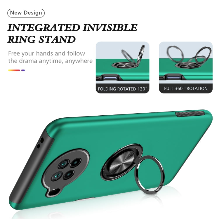 For Xiaomi Mi 10T Lite 5G PC + TPU Shockproof Magnetic Phone Case with Invisible Ring Holder
