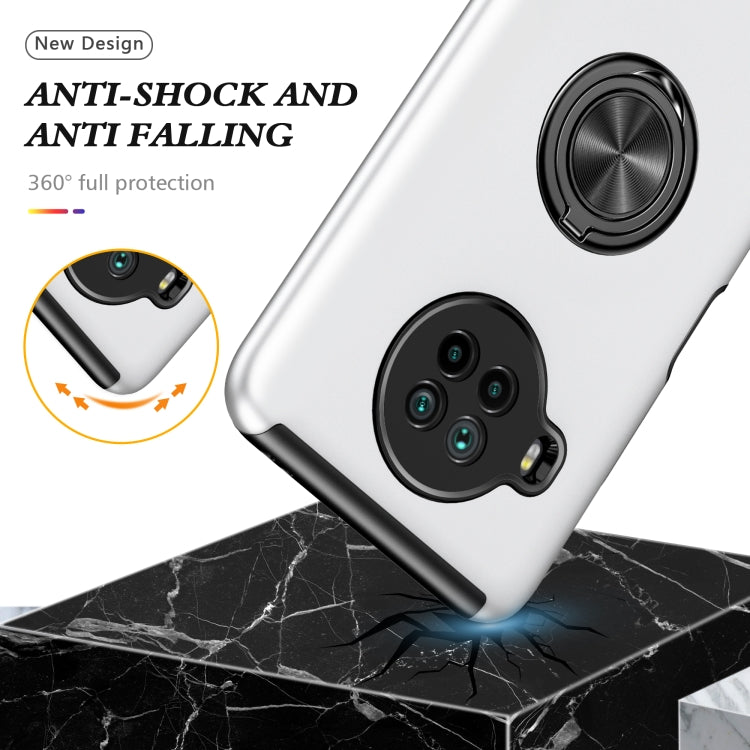 For Xiaomi Mi 10T Lite 5G PC + TPU Shockproof Magnetic Phone Case with Invisible Ring Holder