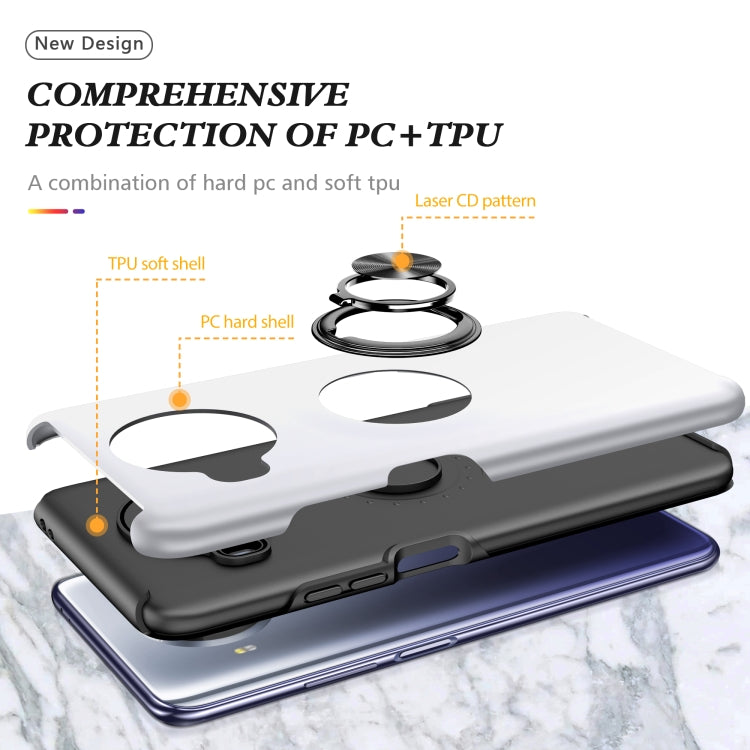 For Xiaomi Mi 10T Lite 5G PC + TPU Shockproof Magnetic Phone Case with Invisible Ring Holder