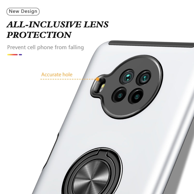 For Xiaomi Mi 10T Lite 5G PC + TPU Shockproof Magnetic Phone Case with Invisible Ring Holder