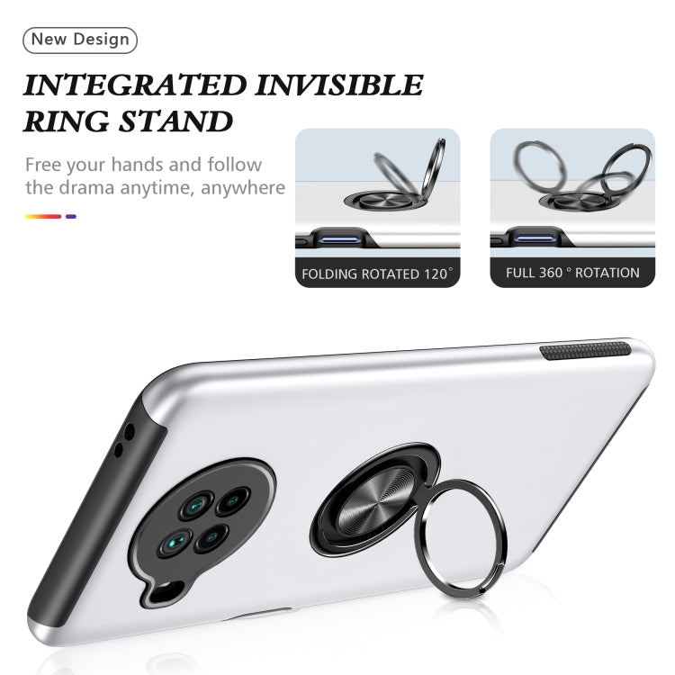 For Xiaomi Mi 10T Lite 5G PC + TPU Shockproof Magnetic Phone Case with Invisible Ring Holder