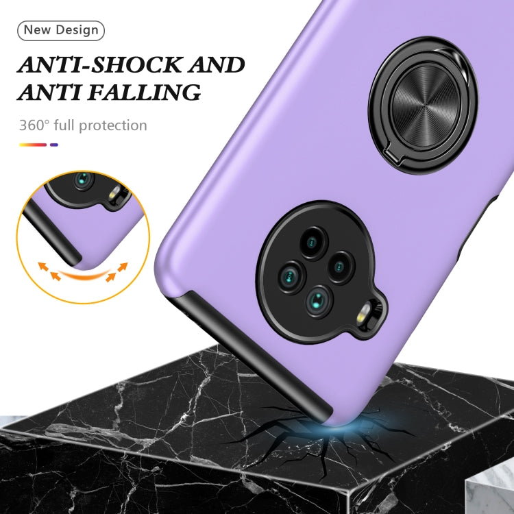 For Xiaomi Mi 10T Lite 5G PC + TPU Shockproof Magnetic Phone Case with Invisible Ring Holder