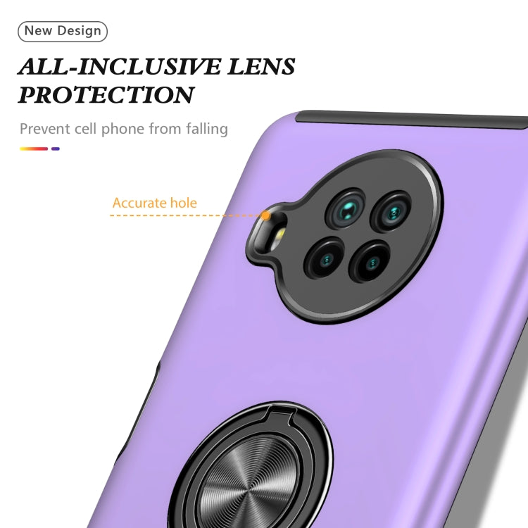 For Xiaomi Mi 10T Lite 5G PC + TPU Shockproof Magnetic Phone Case with Invisible Ring Holder